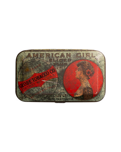 American Girl Sliced Plug Tobacco Tin
