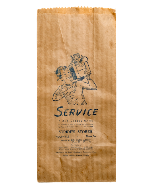 Stride's Stores "Service" Paper Bag