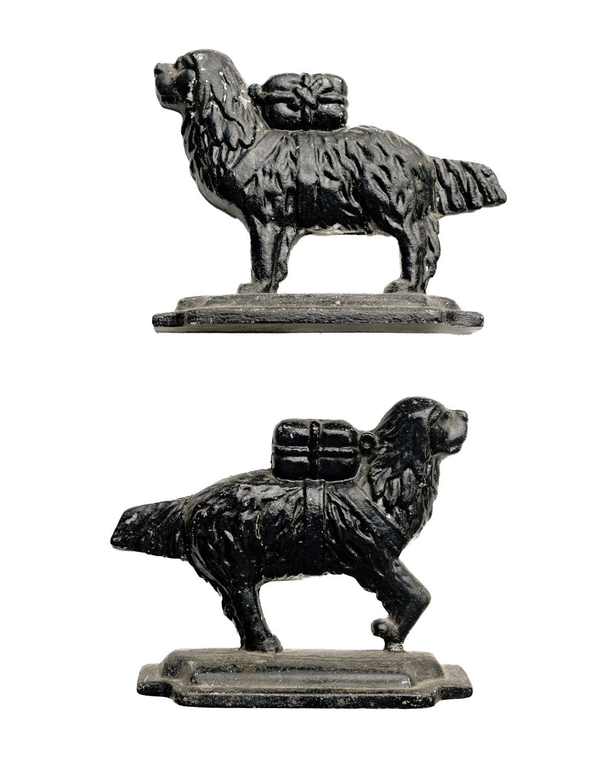 Cast Iron Working Dog Book Ends