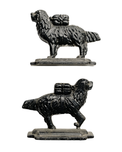 Cast Iron Working Dog Book Ends