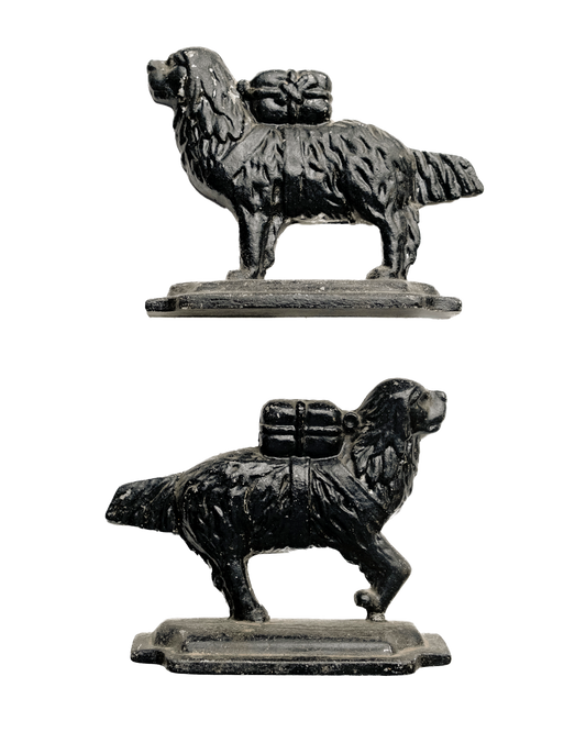 Cast Iron Working Dog Book Ends