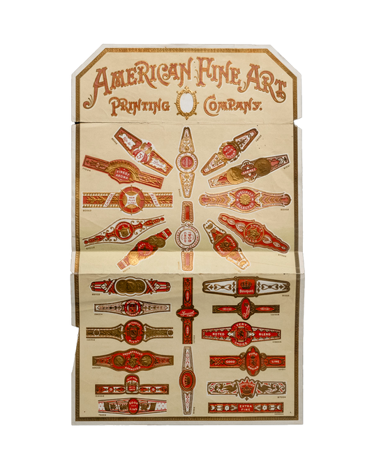 American Fine Art Printing Co Cigar Label Specimen Sampler