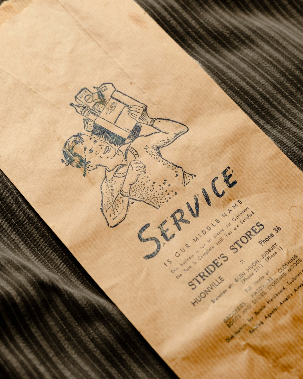 Stride's Stores "Service" Paper Bag