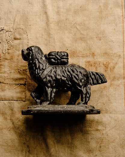 Cast Iron Working Dog Book Ends