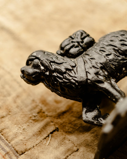 Cast Iron Working Dog Book Ends