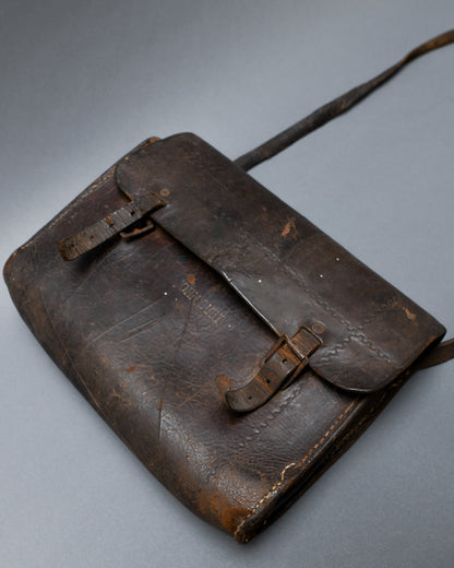 EARLY 1900'S LEATHER MESSENGER BAG