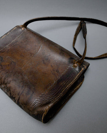 EARLY 1900'S LEATHER MESSENGER BAG