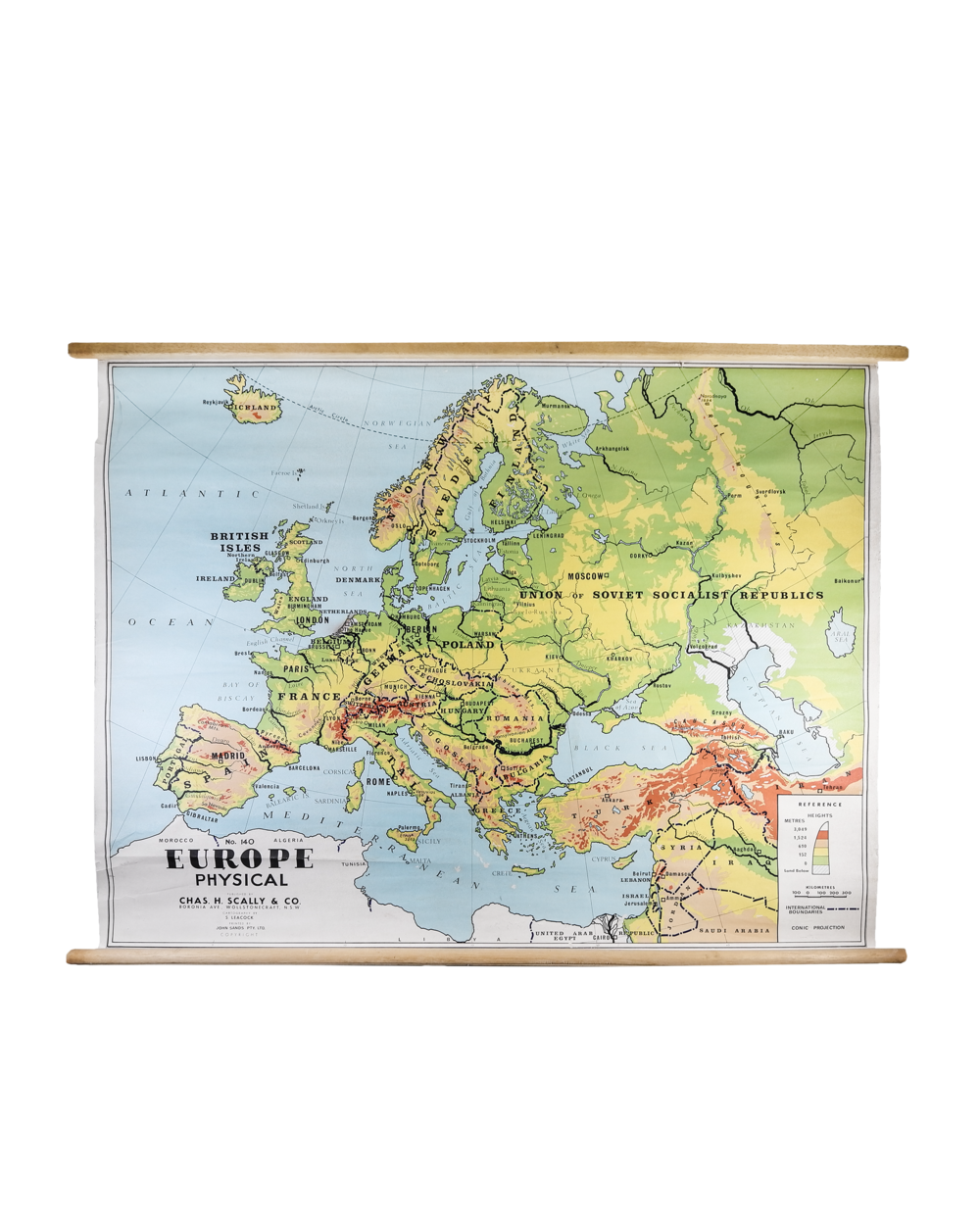 欧洲实物地图
