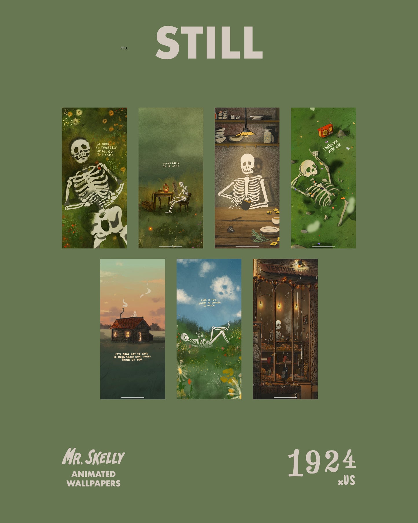 Mr. Skelly Wallpapers! - PACK 1