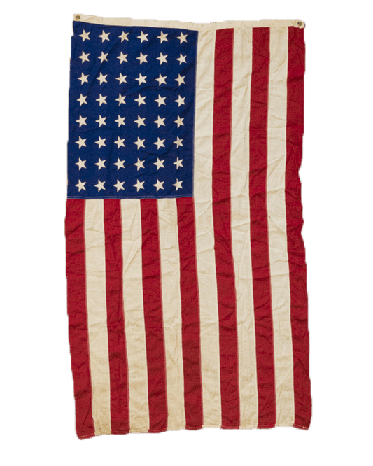 A STANDARD 48 STAR WOOL US FLAG