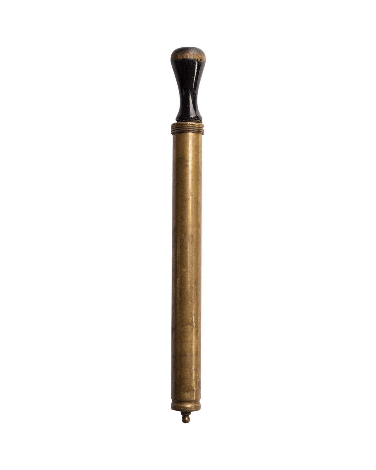 Antique Brass Pump with wooden handle