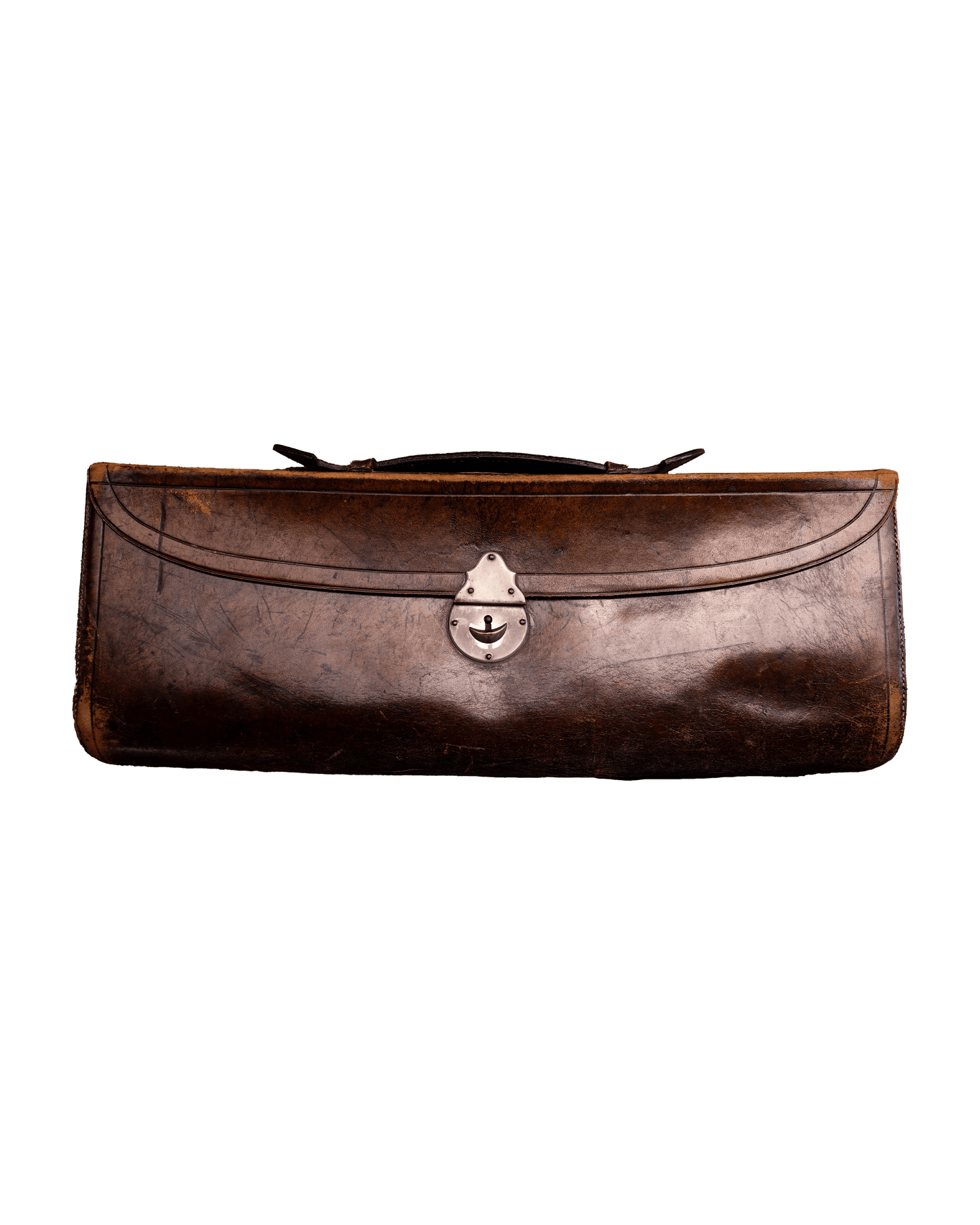 Antique leather documents case