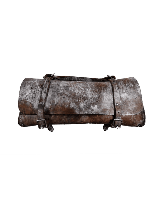 ANTIQUE LEATHER DUFFLEBAG