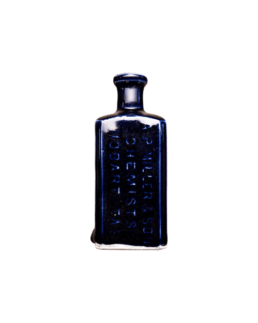 AP MILLER Blue Clay Pharmacy bottle