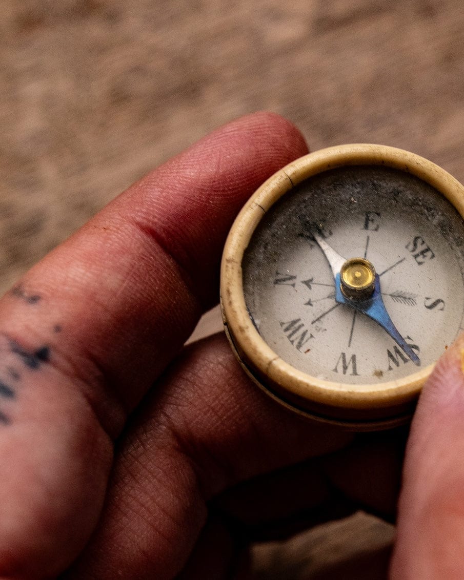 Bone Bakelite compass