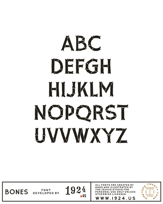 Bones Font by 1924us