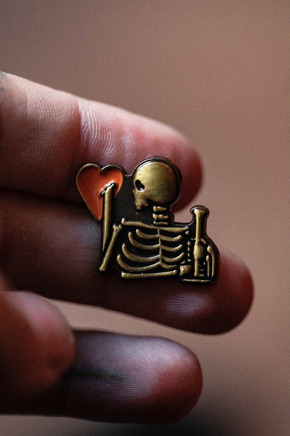 BOUND enamel pin