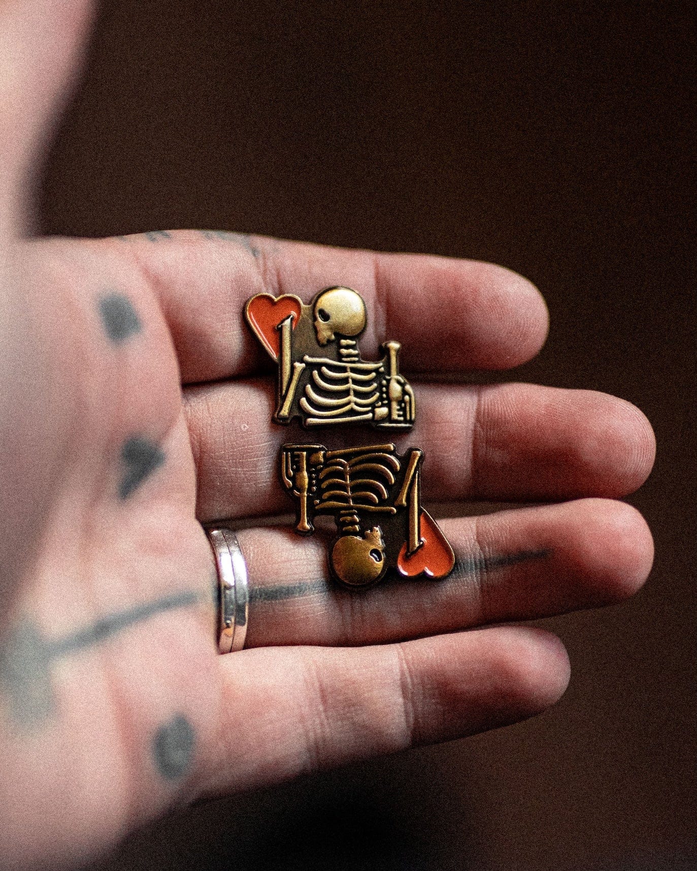 BOUND enamel pin