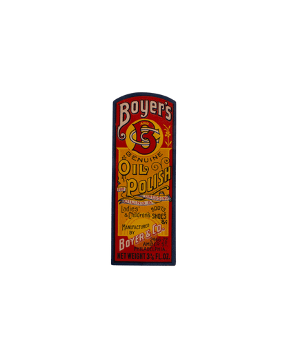 Boyer's Oil Polish Label
