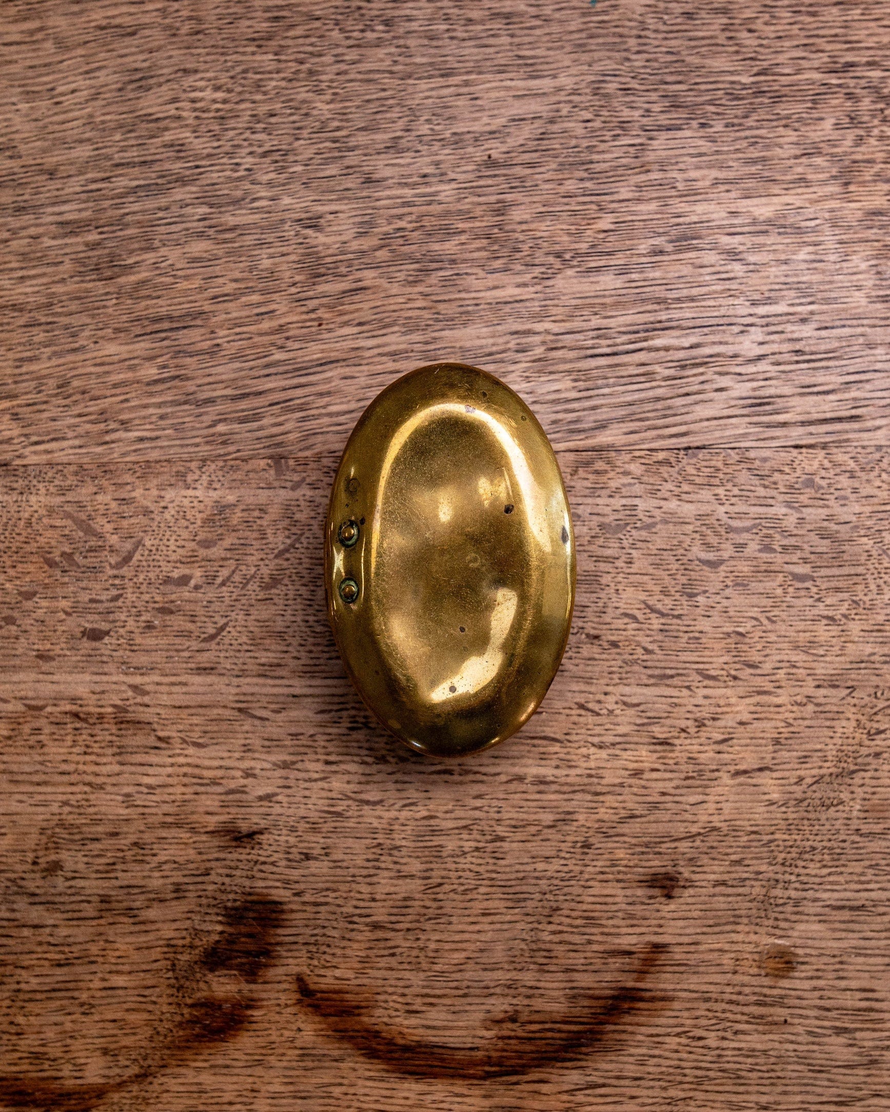 Brass hinged snuff box