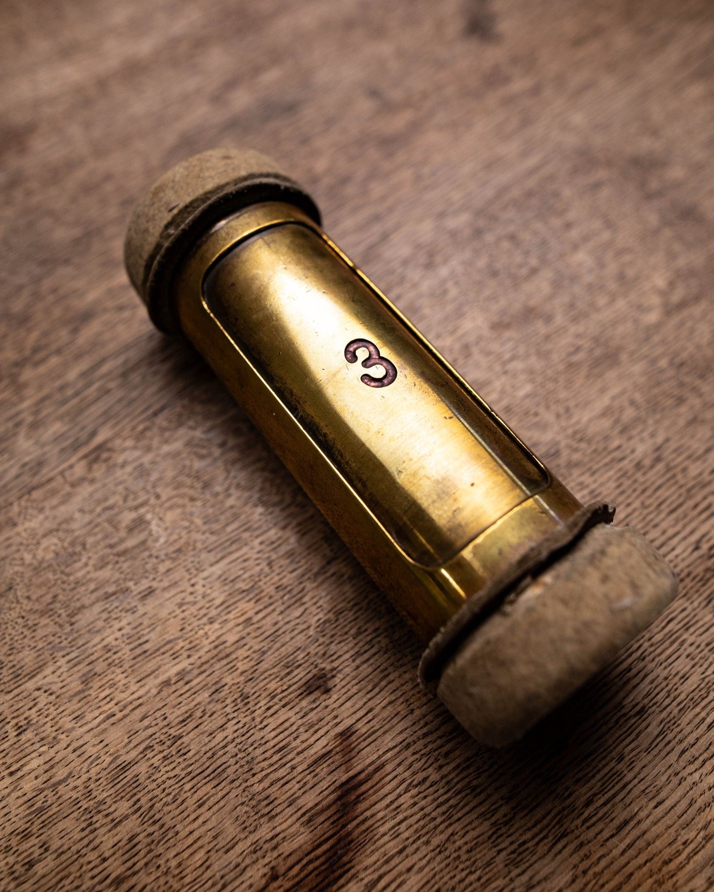 Brass Railroad money changer tube