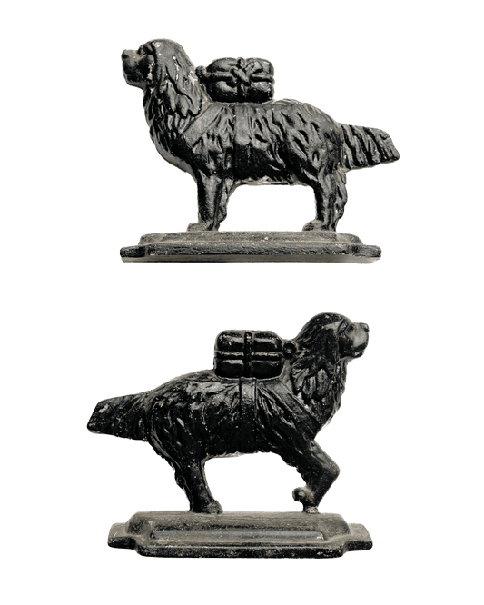 Cast Iron Working Dog Book Ends