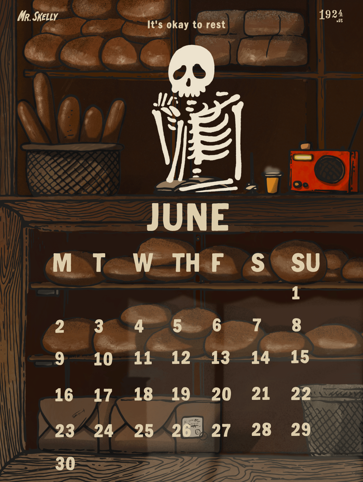 Digital 2025 Calendar - Mr. Skelly