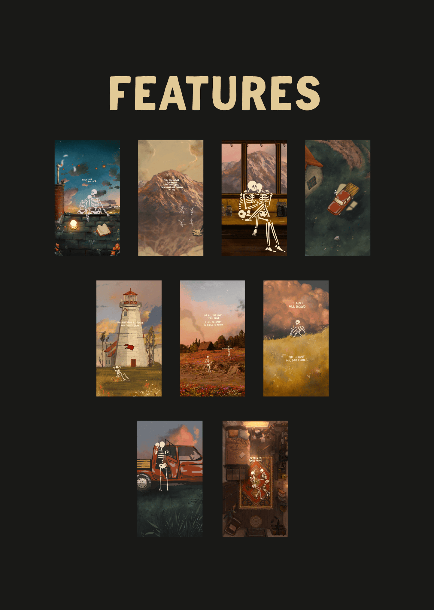 DIGITAL FREE STILL MR SKELLY WALLPAPERS - LOVE PACK