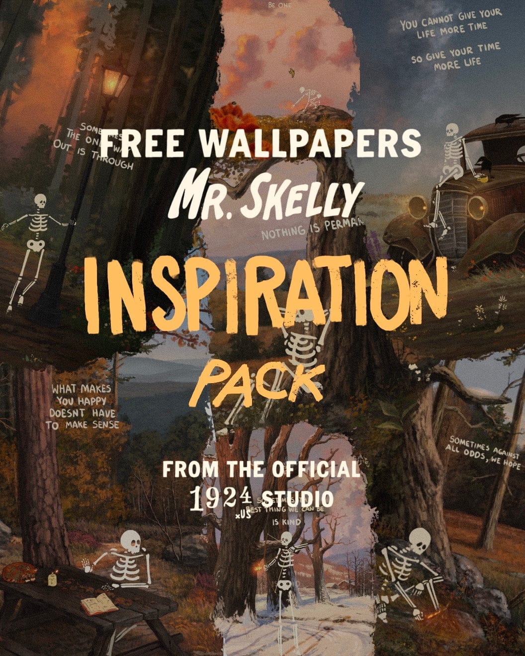DIGITAL MR SKELLY WALLPAPERS - INSPIRATION PACK