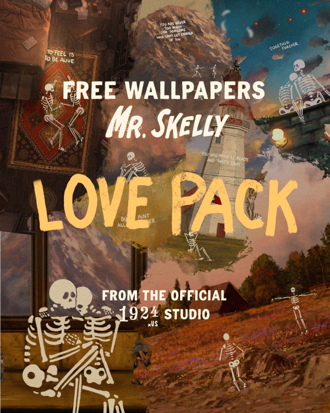 DIGITAL MR SKELLY WALLPAPERS - LOVE PACK