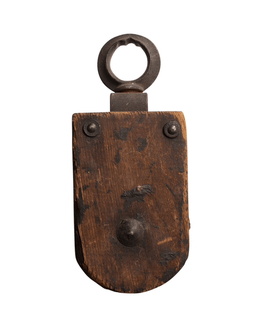 Early 1900s Wood + Iron Ship Pulley