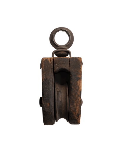 Early 1900s Wood + Iron Ship Pulley