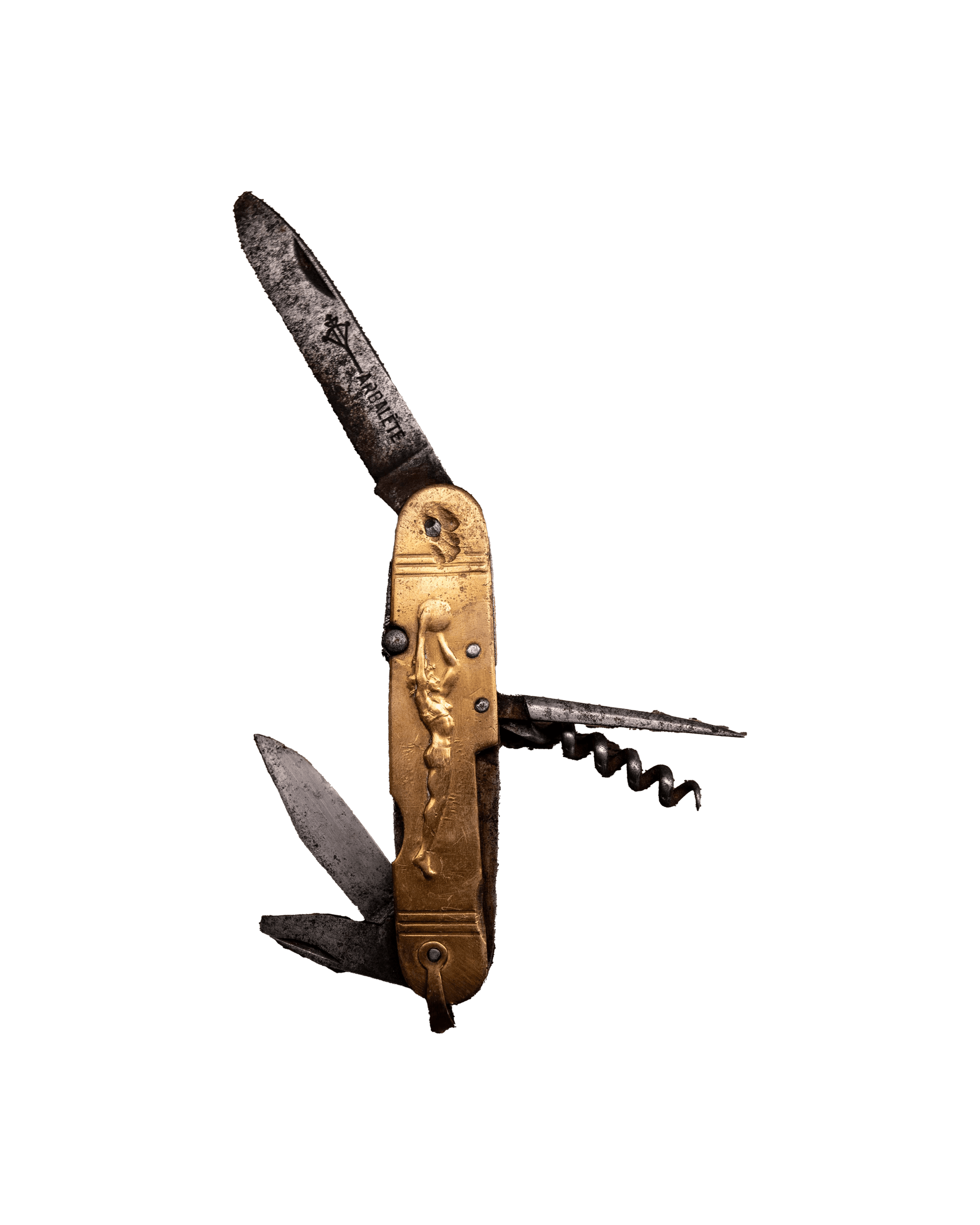 Early Brass Arbalete knife