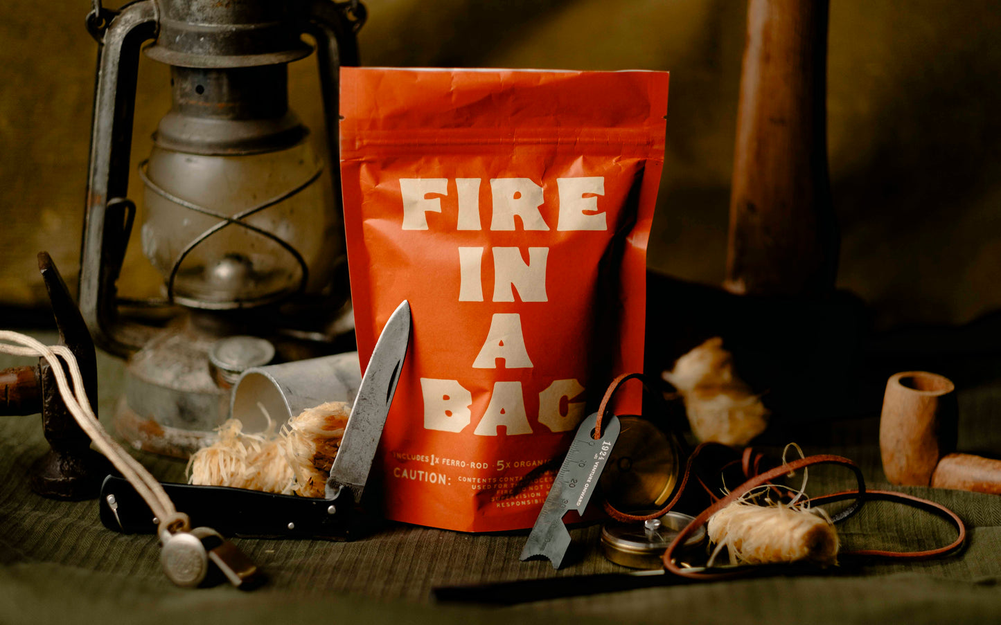 Fire In a Bag - Ferrocerium Rod & Fire Kit