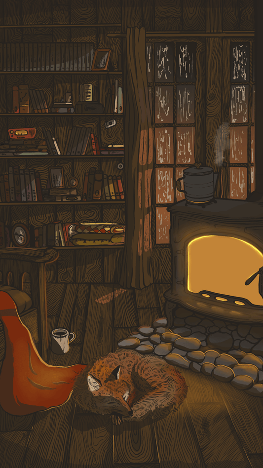 Fox by the Fire