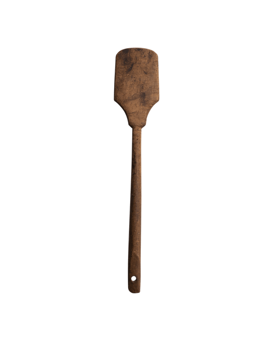 French antique wooden spatula