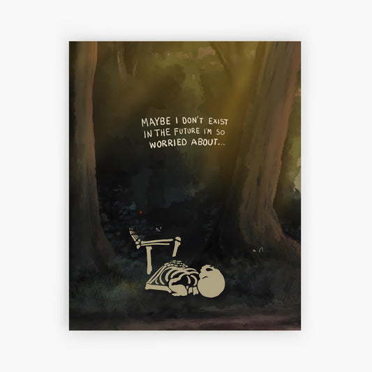 Giclée Maybe I don’t exist in the future