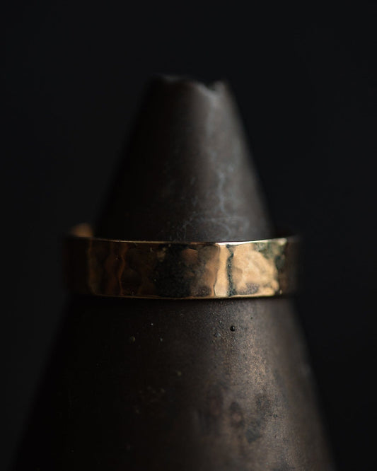 IMPERFECTS - 14k Double-Band Signature Ring (Size 10.5)