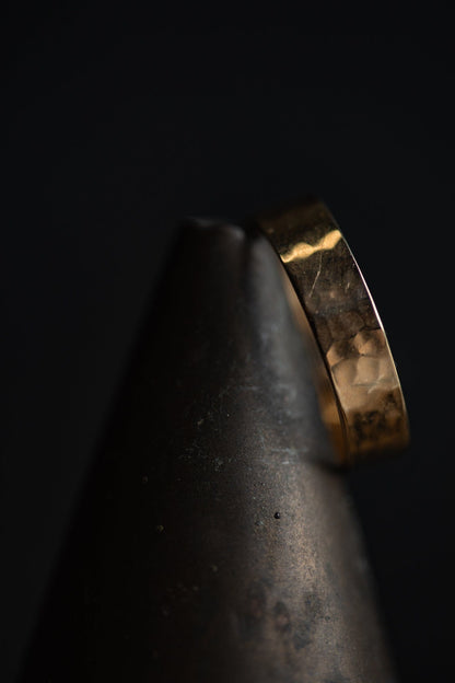 IMPERFECTS - 14k Double-Band Signature Ring (Size 10.5)