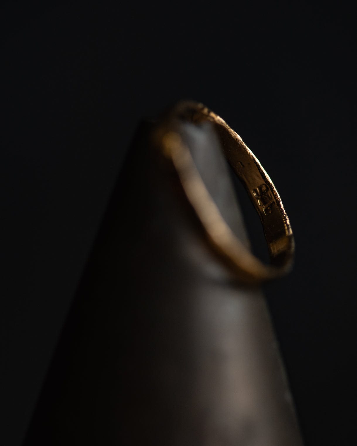 IMPERFECTS - Stirling Silver .925 Gold-Bathed Ring Onward-Engraved (Size 8)
