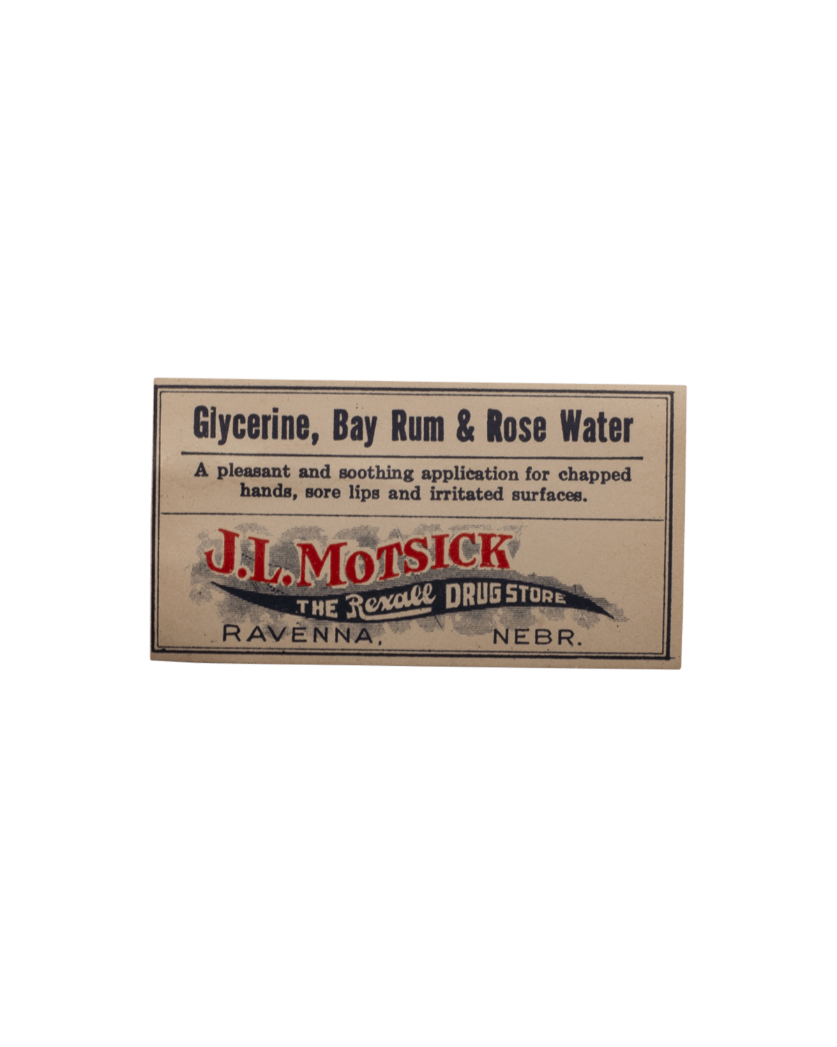 J.L. Motsick Apothecary Labels