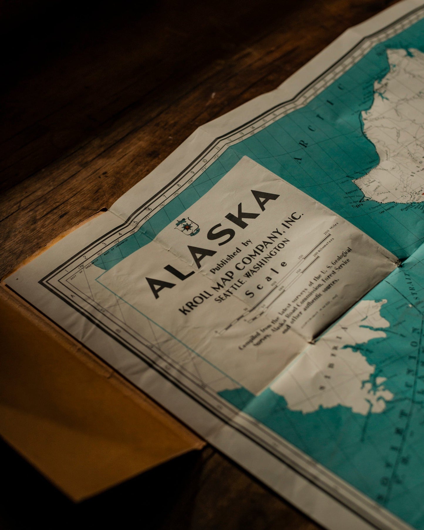 Kroll's Map of Alaska Alcan Highway