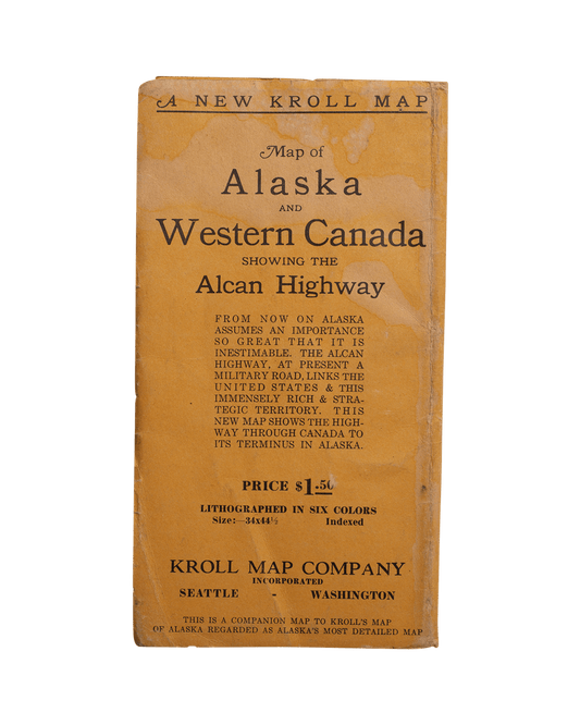Kroll's Map of Alaska Alcan Highway