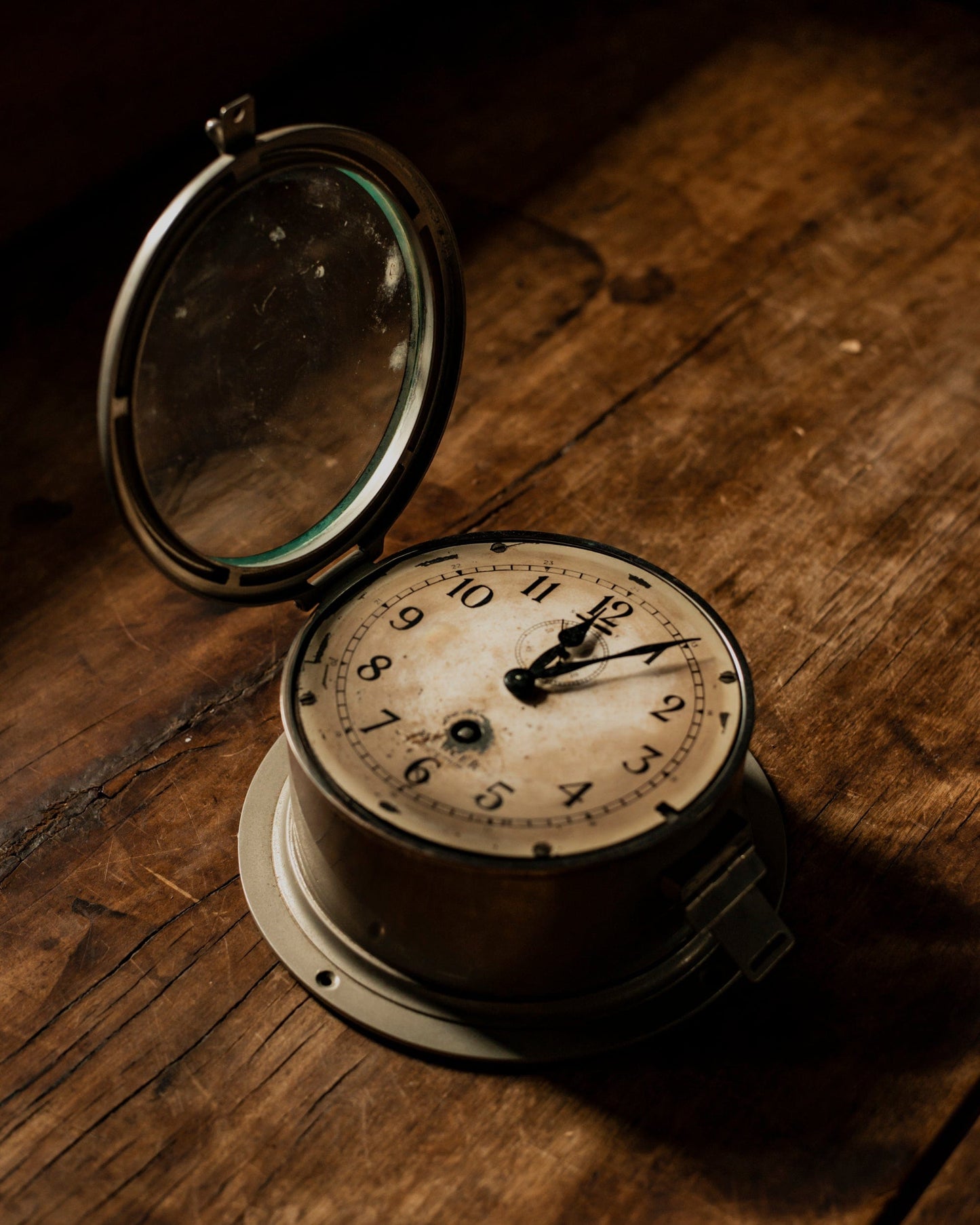 Mercer Naval Nickel Ship Clock