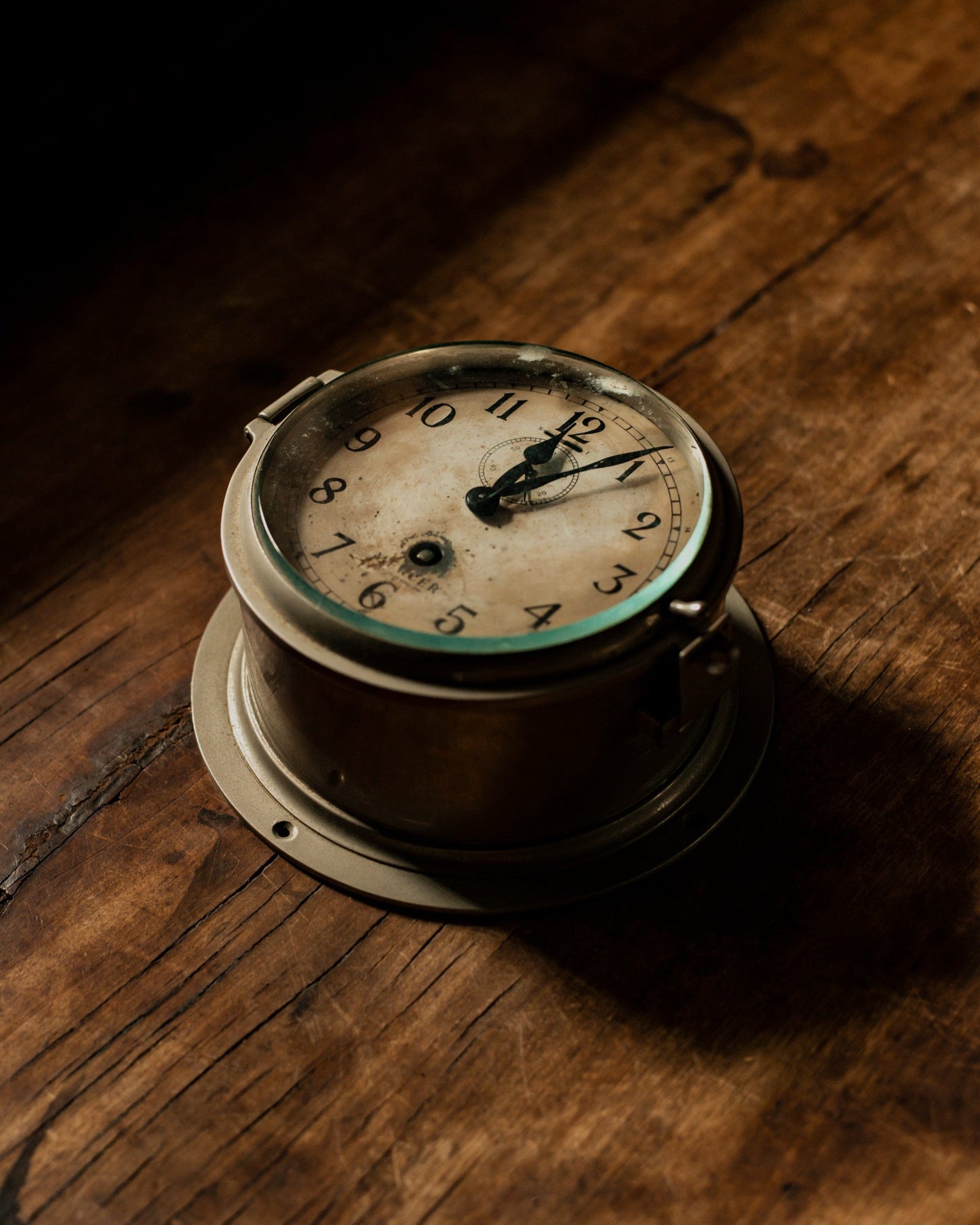 Mercer Naval Nickel Ship Clock