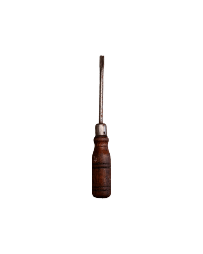 Mini flathead wood screwdriver