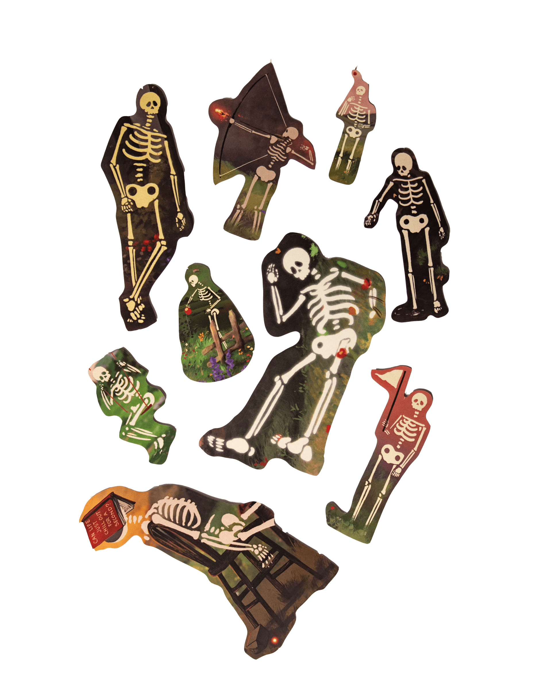 physical LIGHT MR SKELLY STICKER PACK!