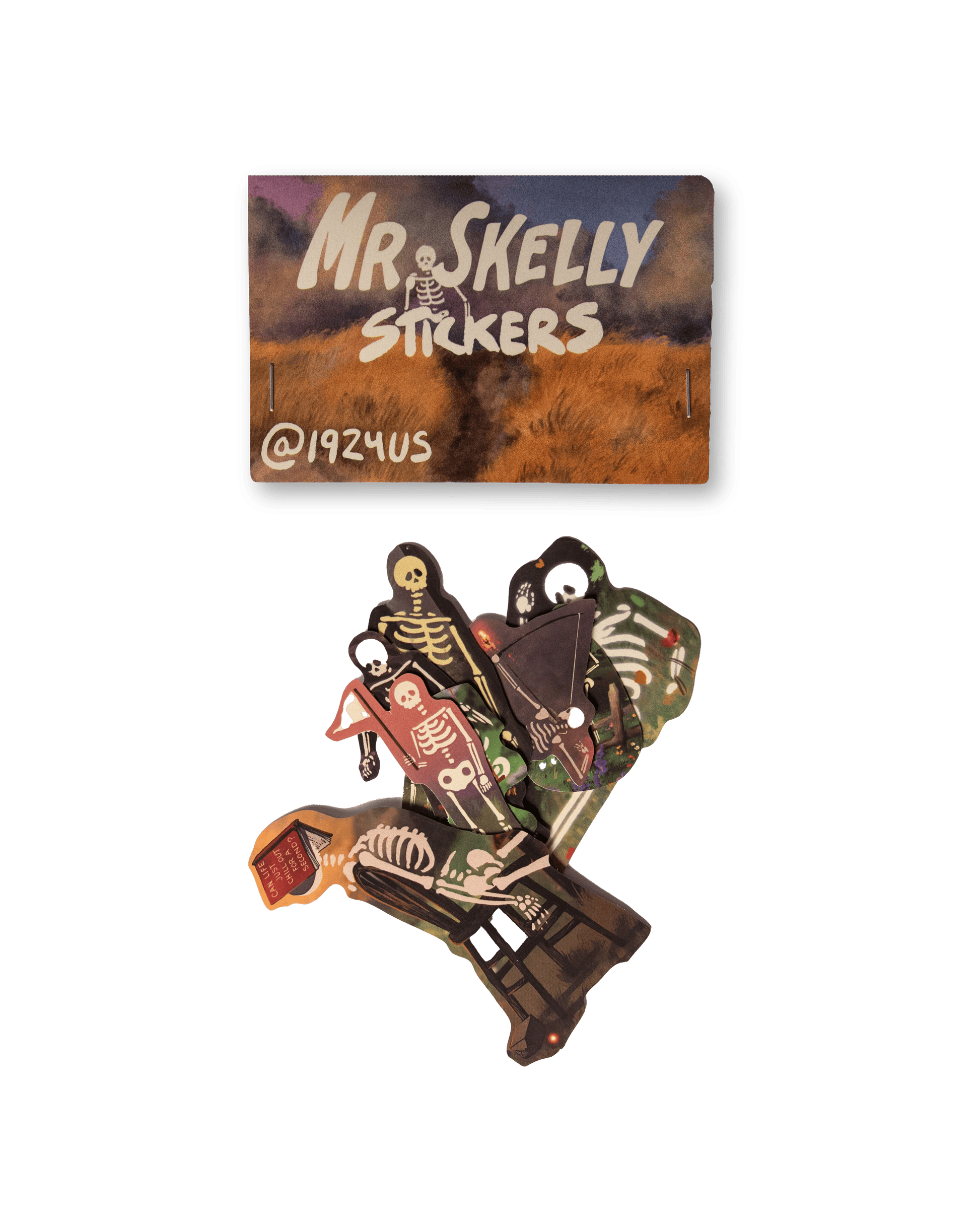 physical MR SKELLY STICKER PACK!