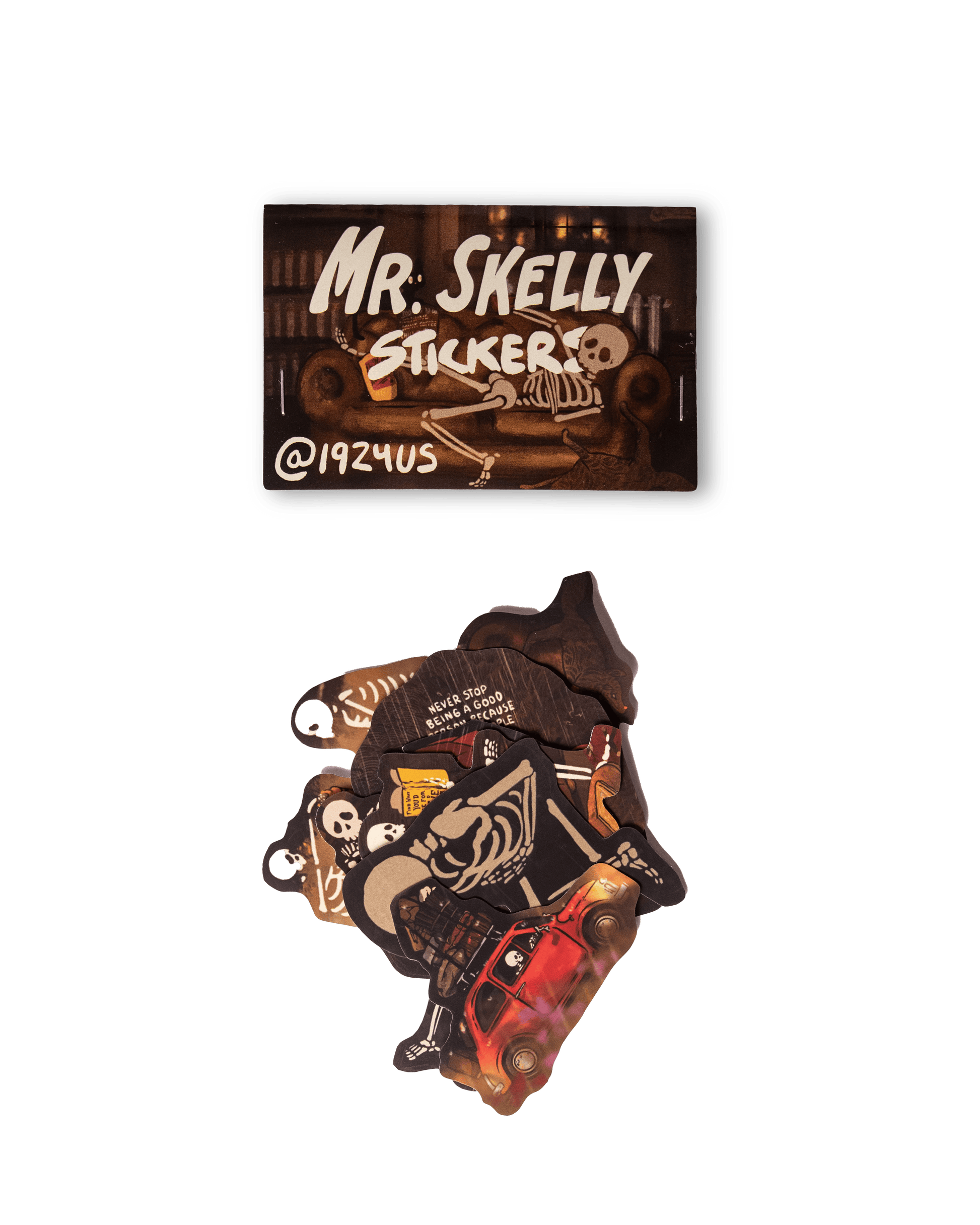 physical MR SKELLY STICKER PACK!