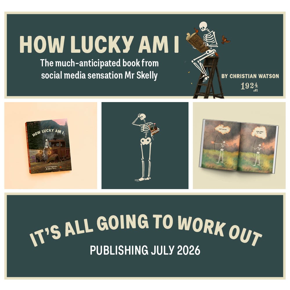 physical PRE ORDER - How lucky am I - Mr Skelly Book